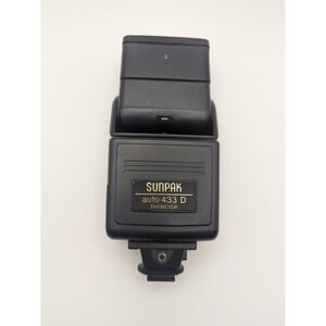 SUNPAK auto 433 D Thyristor Electronic Flash For Canon Vintage Camera Accessory